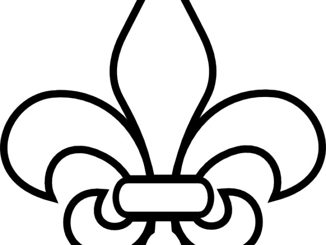 Fleur De Lis Outline - Flor De Lis Png (640x480), Png Download