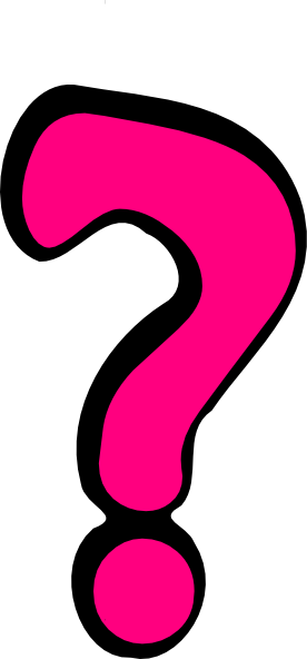 Png Black And White Stock Collection Of Pink High Quality - Question Mark Pink Color (276x592), Png Download