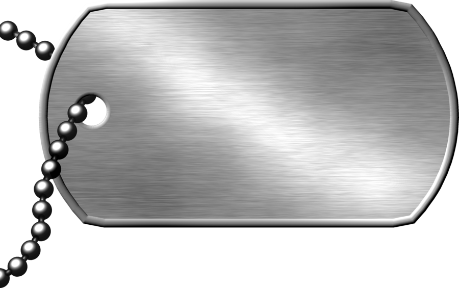 Blank Tag Png Transparent Image - Dog Tag Vector Png (900x565), Png Download