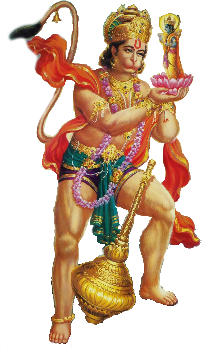 Hanuman Png - Hanuman Ji Png Hd (834x1445), Png Download