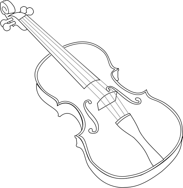 Violin Clipart Png (586x600), Png Download