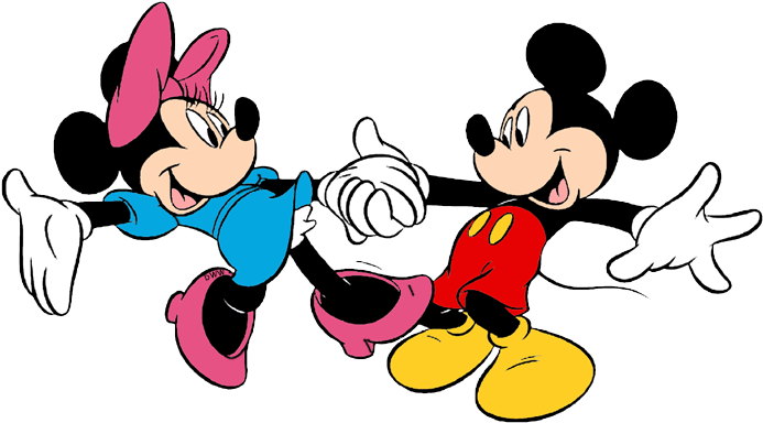 Mickey & Minnie Mouse Clip Art 4 - Mickey Dancing (700x394), Png Download