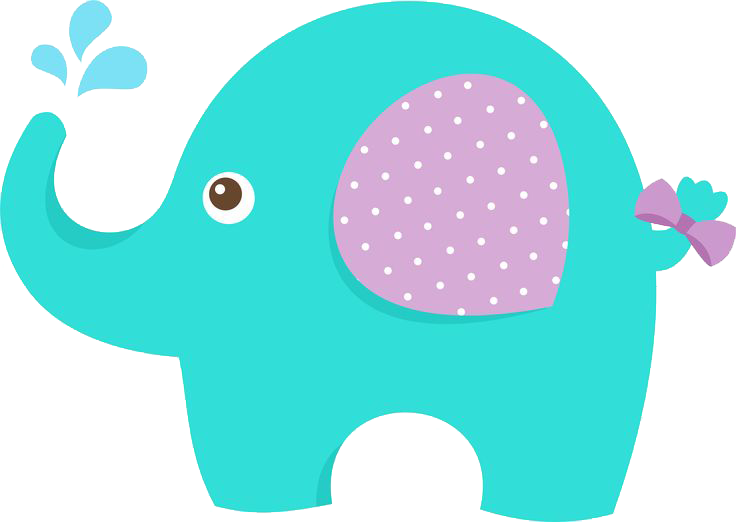 Baby Elephant Png Image Background - Dibujo Elefante Bebe Para Baby Shower (736x522), Png Download