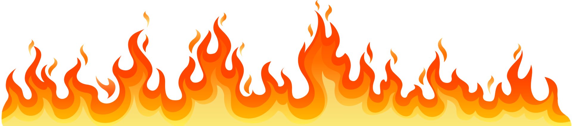 Long-lasting Fire And Also For Damp Wood - Flame (1920x423), Png Download