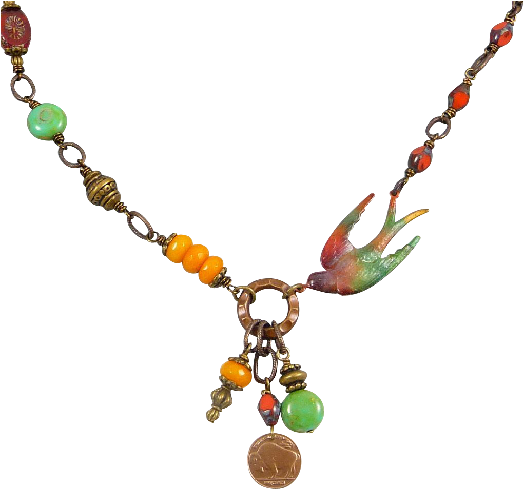 Sparrows Symbolize Hope, Love, Safety, Fertility And - Necklace (1020x1020), Png Download