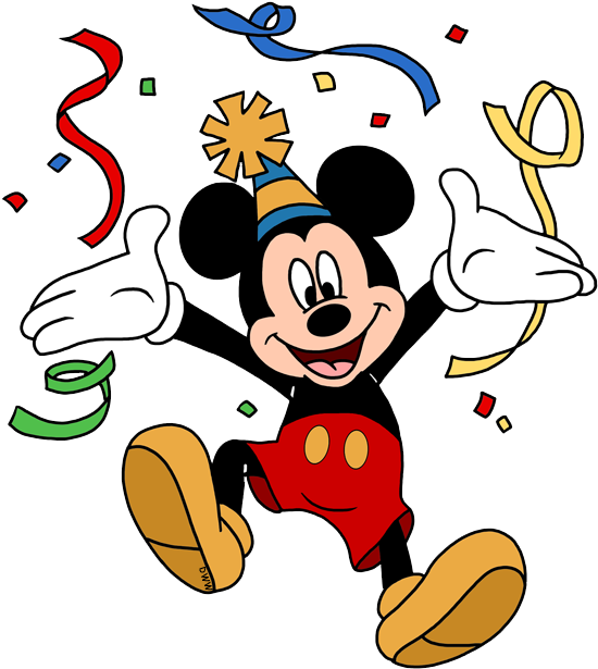 Clipart Free Stock Party Png Clip Pinterest Mickeypartypng - Mickey Mouse Party Clipart (561x624), Png Download