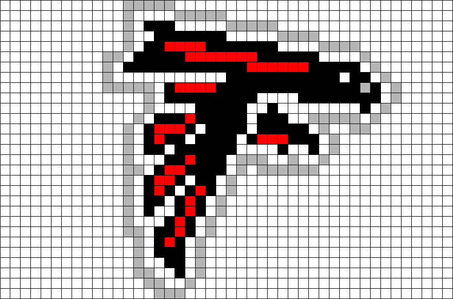 Nfl Logos Pixel Art (880x581), Png Download