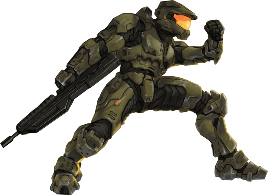 Master Chief Png High-quality Image - Halo 3 Master Chief Png (900x654), Png Download