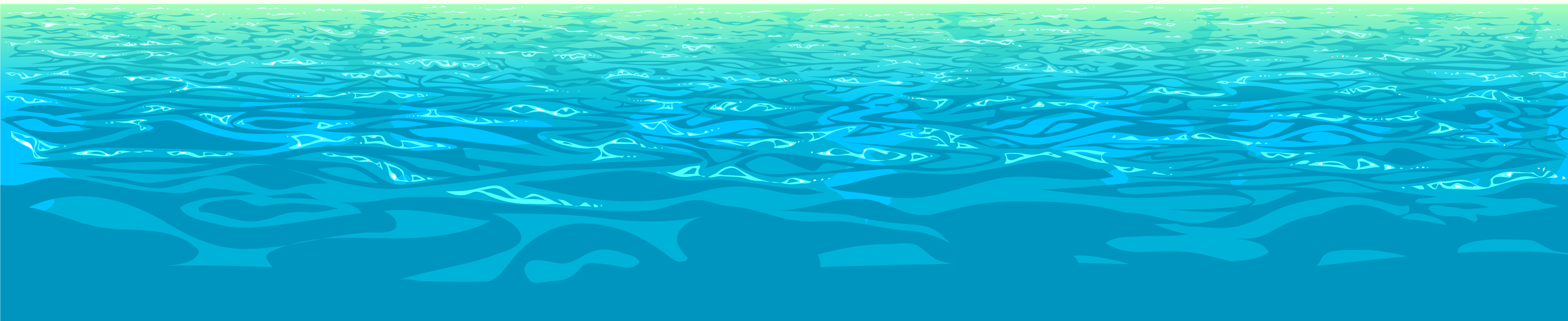 Agua Mar En Png (6000x2154), Png Download