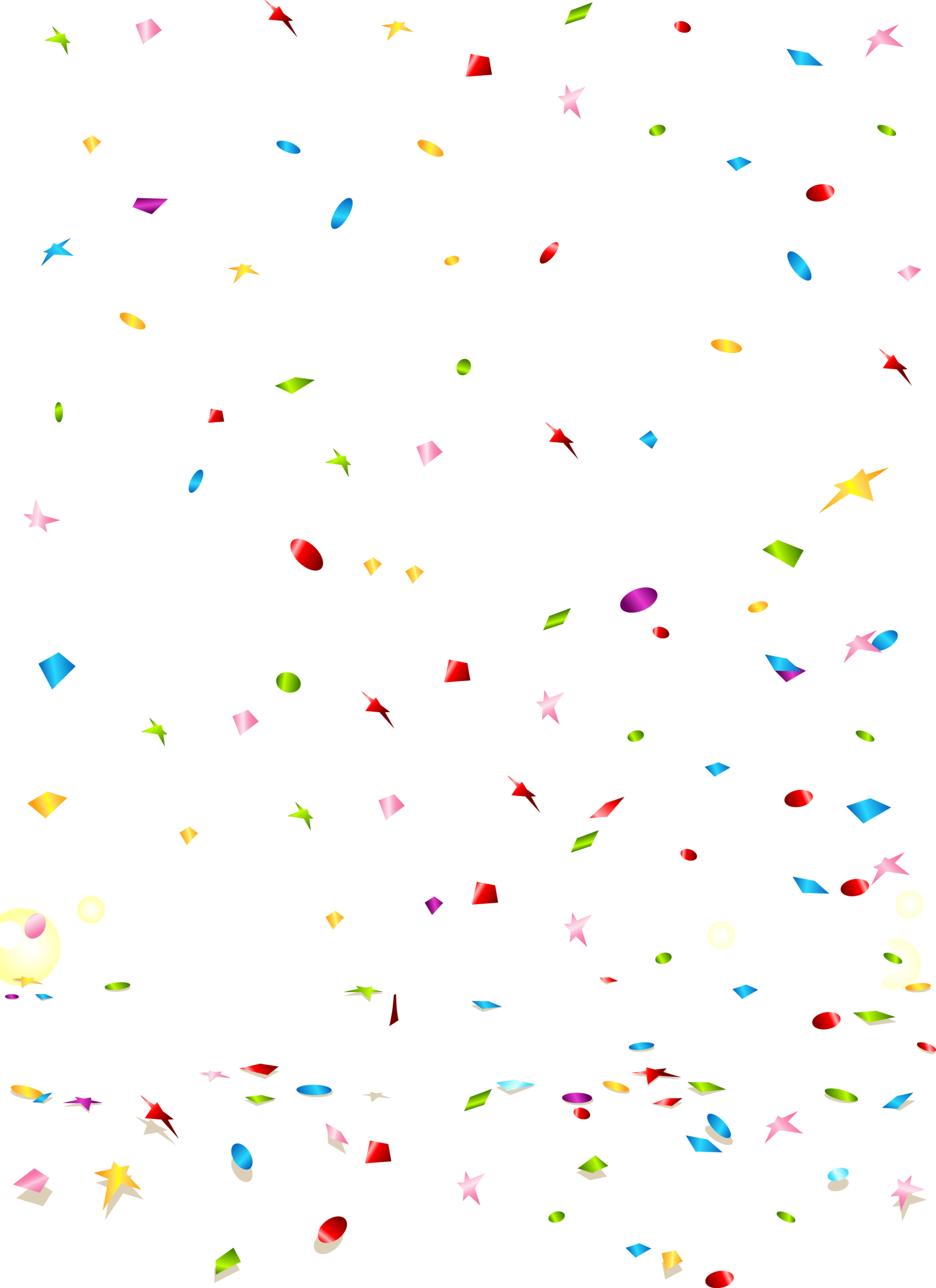 Holidays Confetti Pngmart002 Load20180523 Transparent - Transparent Background Confetti Clipart (2000x2751), Png Download