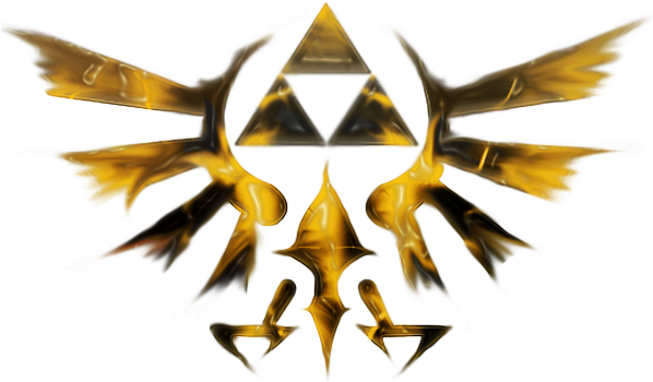 With The Triforce She'll Be Able To Summon Force The - Logo Png Ocarina Of Time (597x361), Png Download