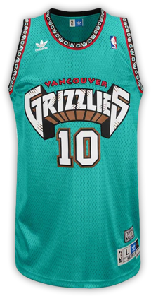 Memphis Grizzlies - Vancouver Grizzlies Jersey (300x450), Png Download