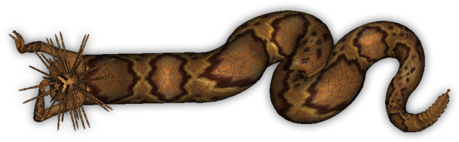 Naga Dig-6 - Lyre Snake (700x240), Png Download