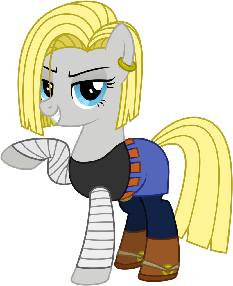 Android 18, Artist - Reitanna Seishin Nightmare Night Inkie Pie (830x1024), Png Download