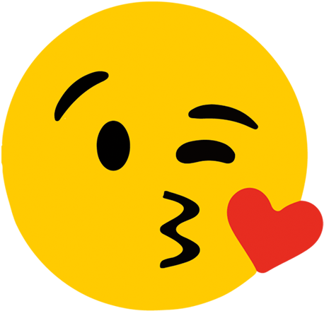 Kissy Face Emoji (600x600), Png Download