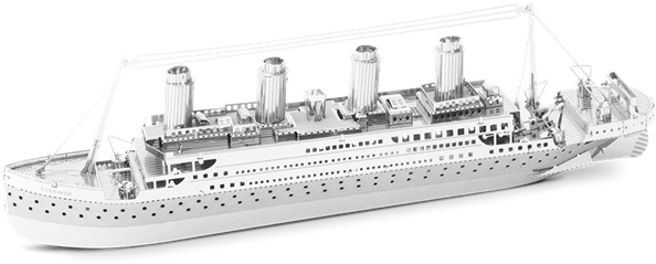 Picture Of Titanic - Metal Earth 3d Model Kit - Titanic (620x282), Png Download