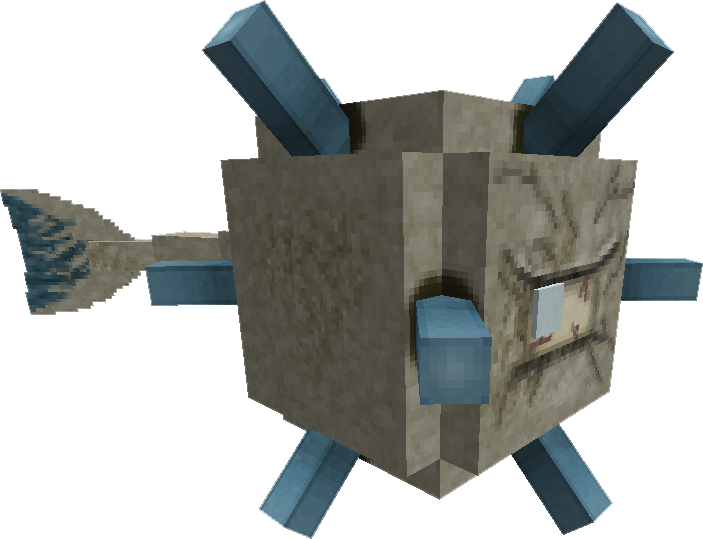 Ancient Titanic Guardian - Elder Guardian Titan Minecraft (703x539), Png Download