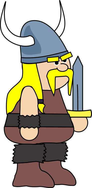 Viking Ships Horned Helmet Drawing Longship - Viking Clipart (369x750), Png Download