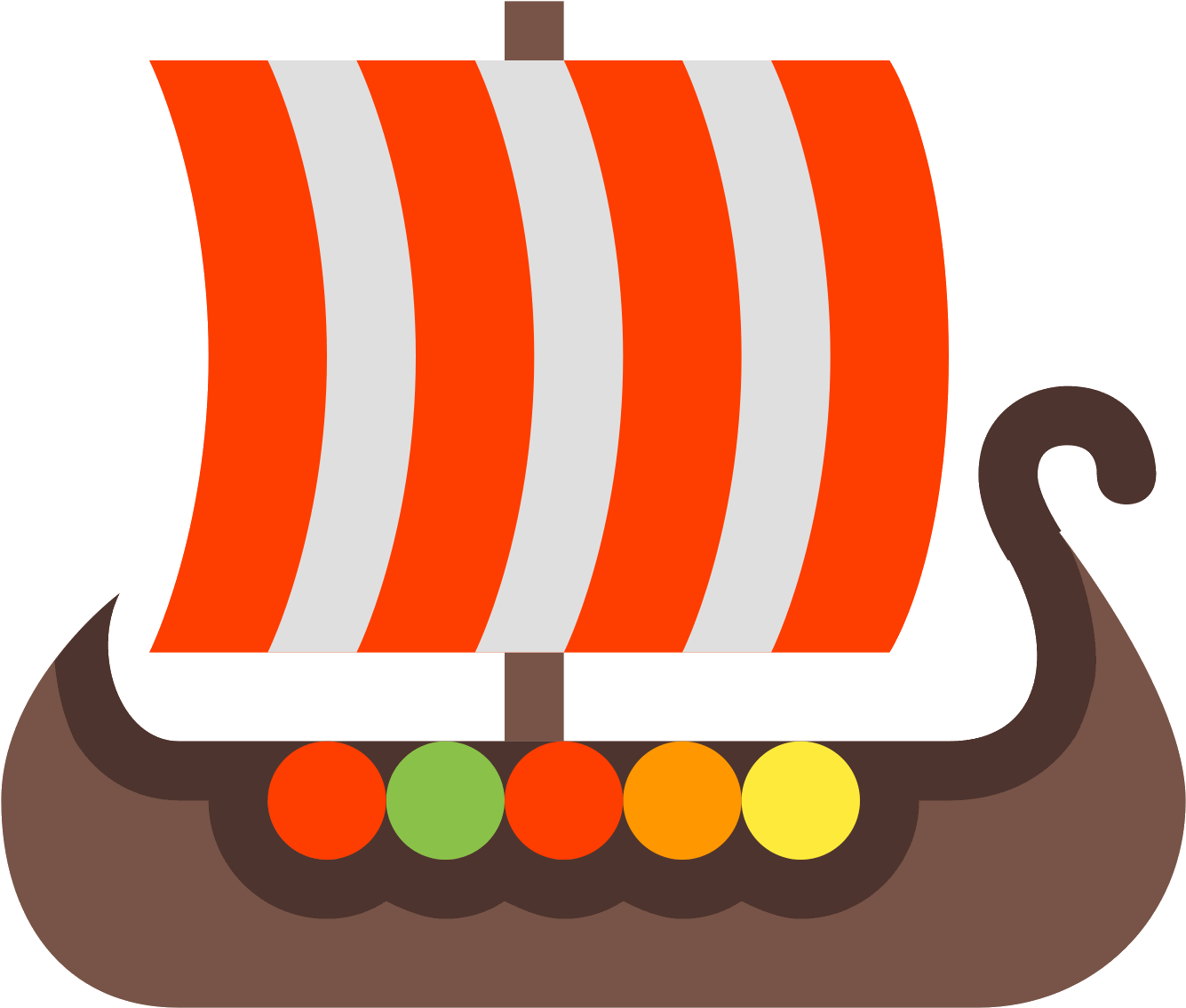 Viking Ship Icon - Viking Ship Png (1600x1600), Png Download