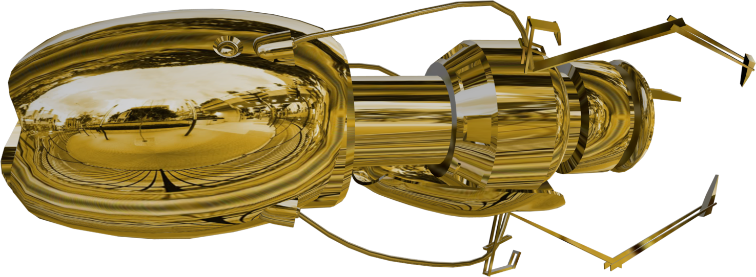 The Golden Portal Gun - Sousaphone (1475x542), Png Download