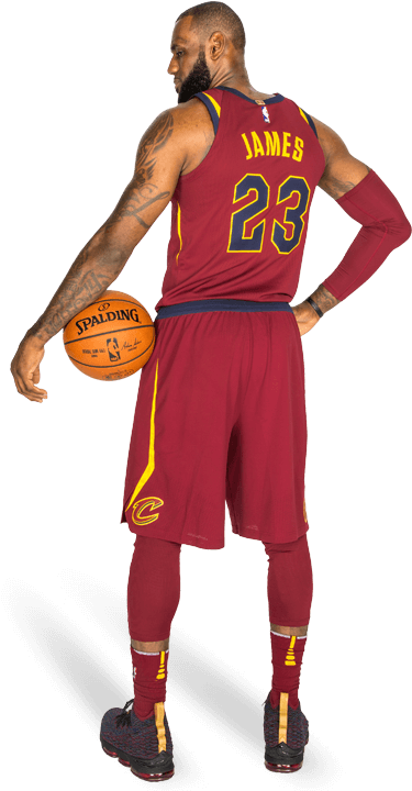 Cleveland Cavaliers - Lebron James 2017 18 (384x726), Png Download