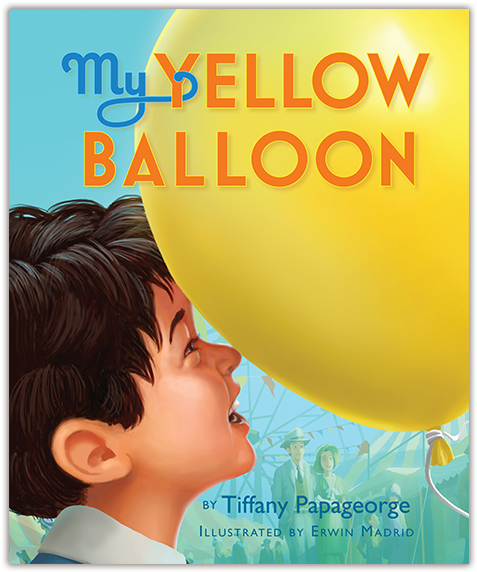 My Yellow Balloon By Tiffany Papageorge - Tiffany Papageorge (500x608), Png Download