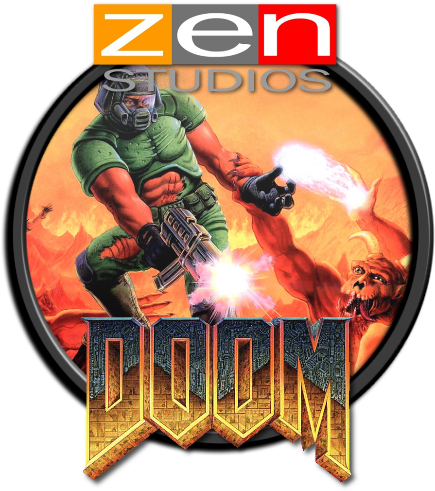 Zen - Doom - Popular Custom Designed Gaming Mouse Pad Withdoom Doom (1365x1035), Png Download
