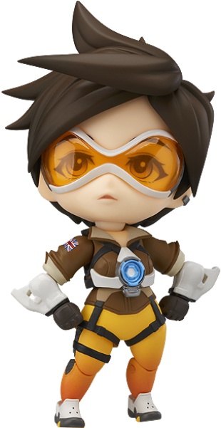 Overwatch Tracer Overwatch Tracer - Nendoroid No. 730 Overwatch: Tracer Classic Skin Edition (400x400), Png Download