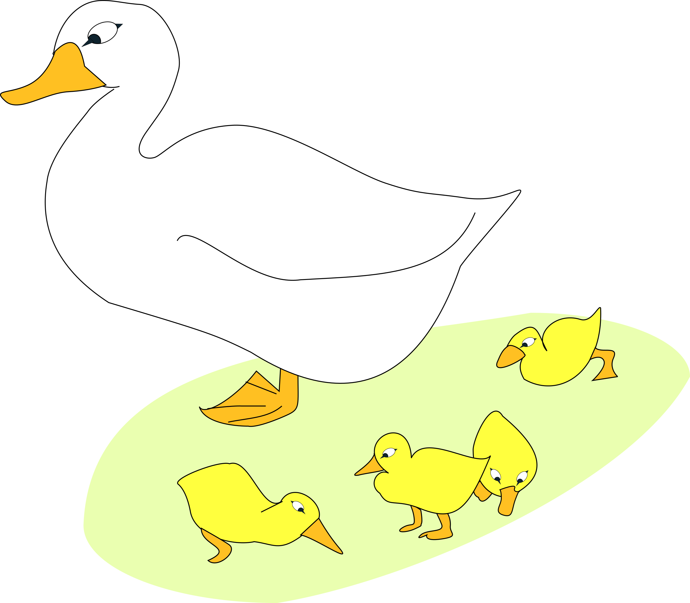 Goose Clipart Gosling - Goslings Clip Art (800x699), Png Download