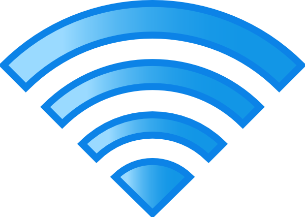 Png Black And White Library Wifi Clip Art At Clker - Wifi Gratis (600x427), Png Download