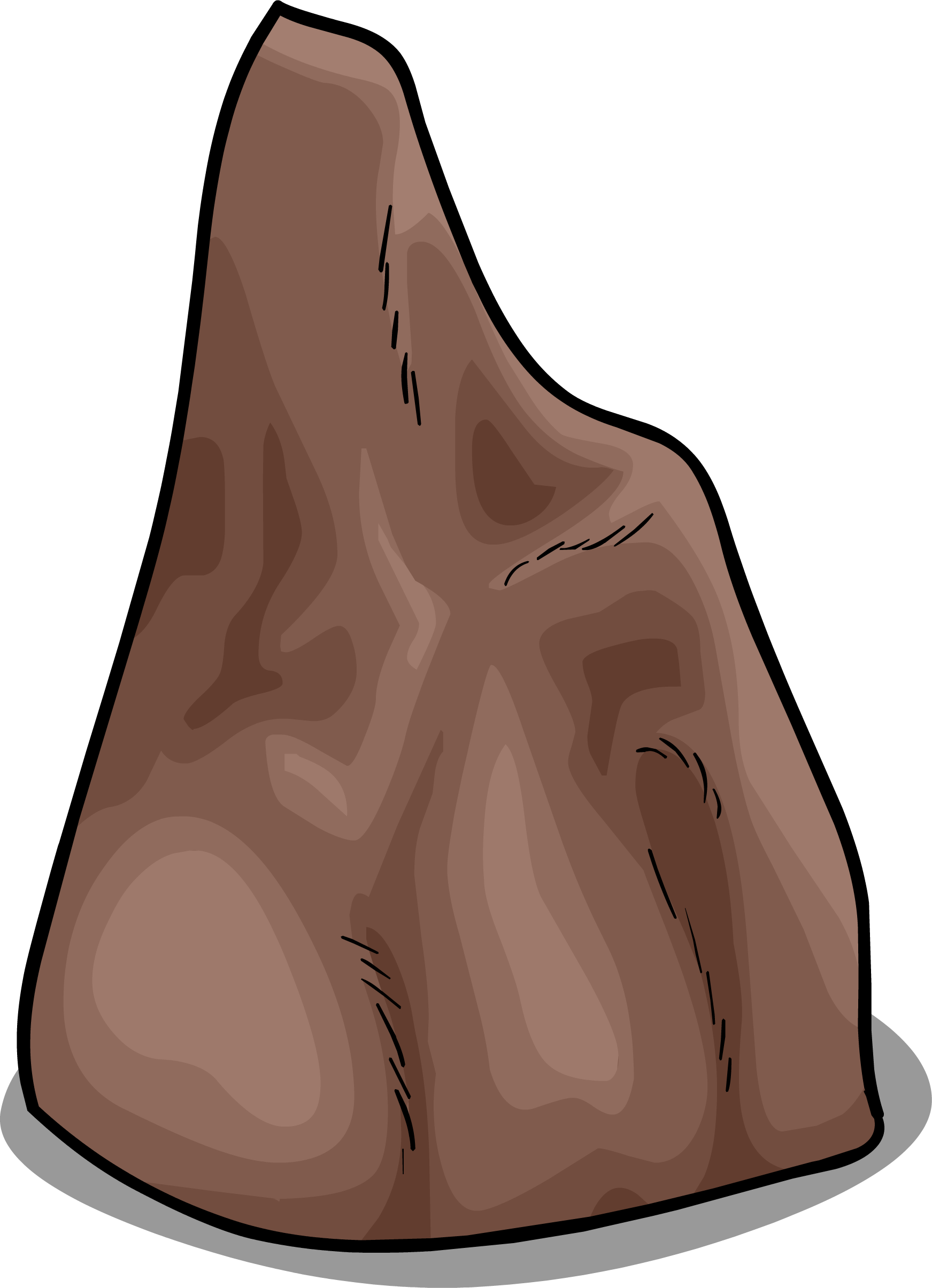 Rugged Rock Sprite 002 - Furniture (1743x2410), Png Download