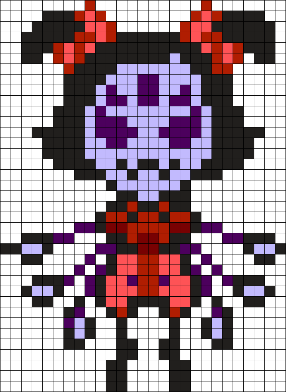 Pixel Art Undertale Muffet (568x778), Png Download