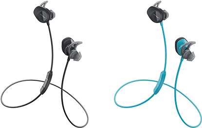 Bose® Soundsport® Wireless Headphones - Bose Soundsport In-ear Wireless Headphones - Blue/green (516x282), Png Download