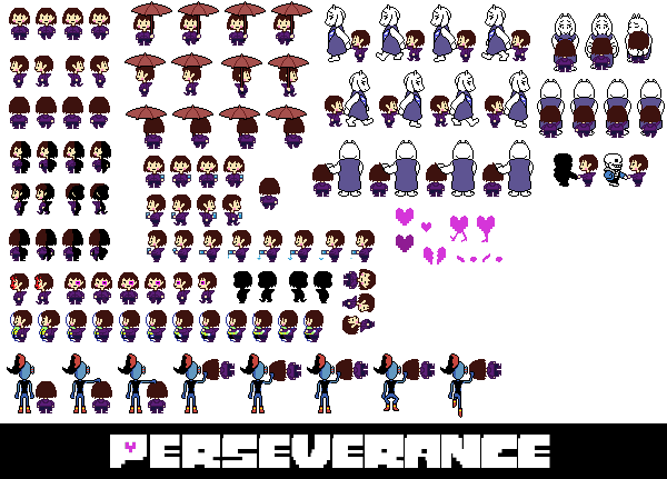 Neutral Pacifist Spoilers Perseverance A Sneak Peak - Undertale Yellow Clover Sprite (600x431), Png Download
