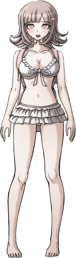 Chiaki Nanami Fullbody Sprite (2) - Chiaki Nanami Bikini Sprite (249x841), Png Download