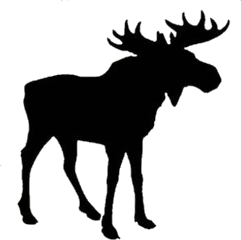 Moose Silhouette (474x503), Png Download