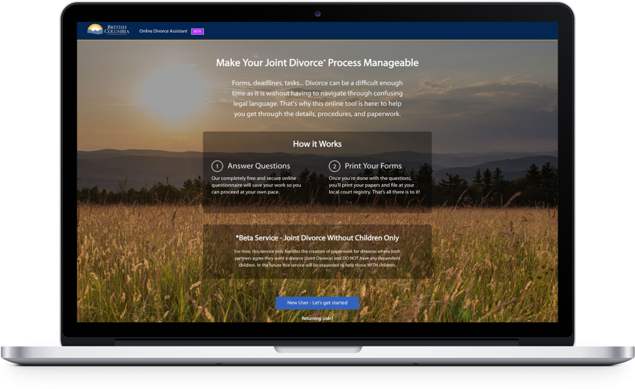 The Government's New Digital Divorce Service Improves - British Columbia (1024x665), Png Download