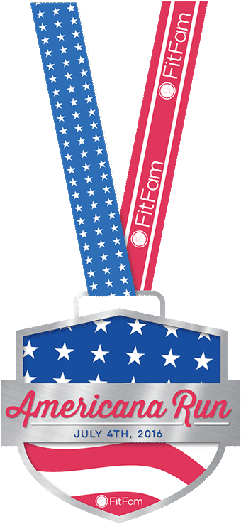 Americana Run Medal - Medal (600x750), Png Download