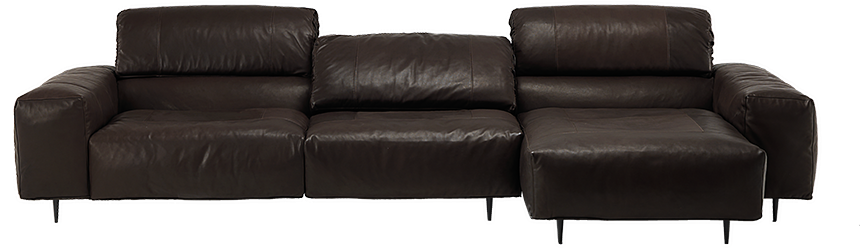Crazy Diamond - 3 Seater Leather Couch (896x484), Png Download