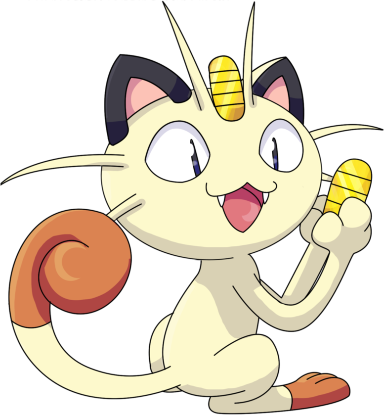 Simply Click The Buy Now Button And - Pokemon Normal Type Meowth (848x842), Png Download