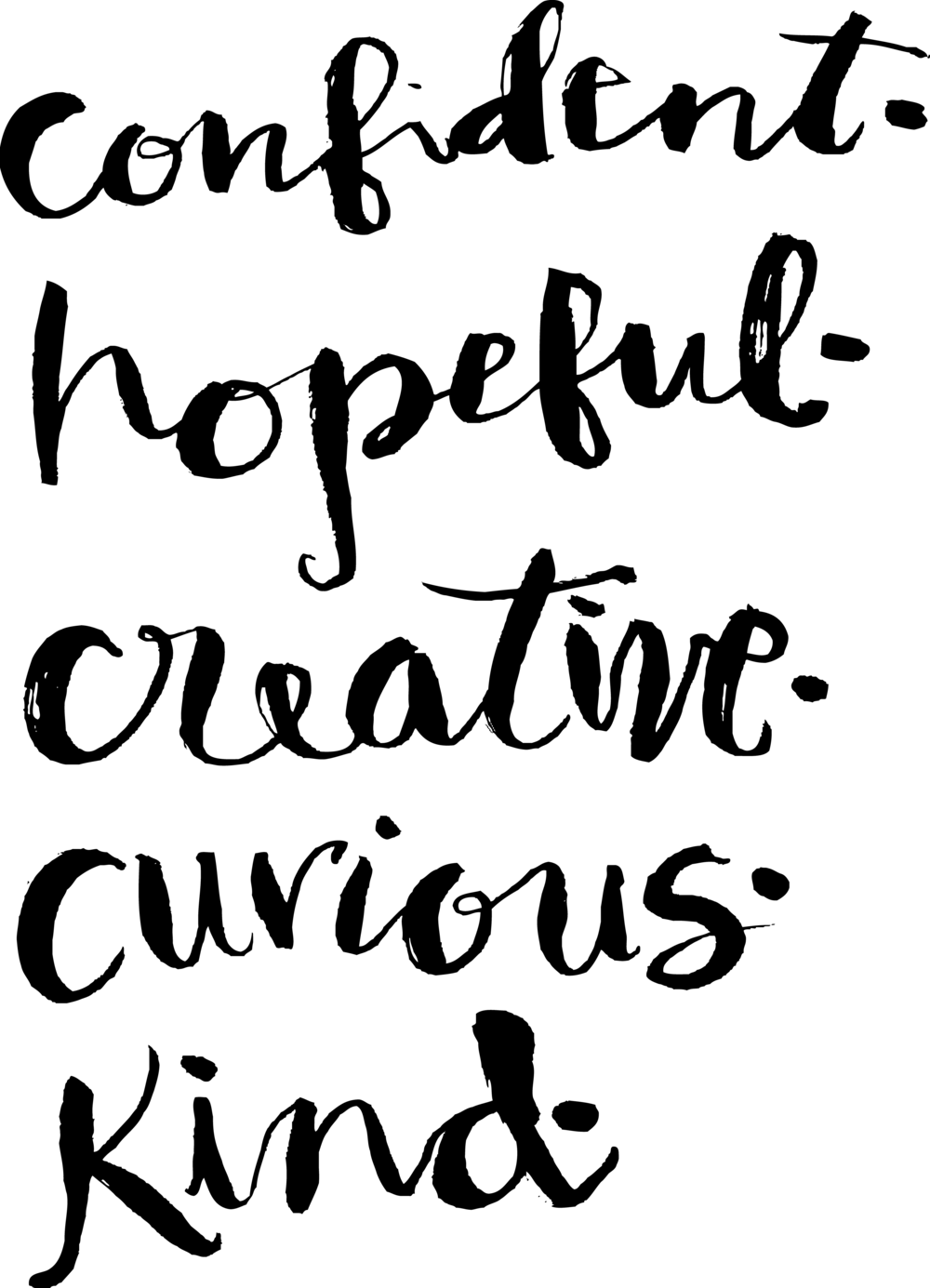 Confidence Drawing Transformation - Quote Lettering Png Transparent (750x1039), Png Download