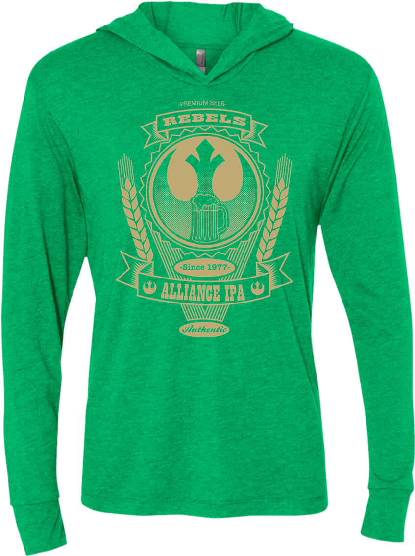 Rebel Alliance Ipa Triblend Long Sleeve Hoodie Tee - Snoopy And Charlie Brown Halloween T-shirt/ Hoodie (1155x1155), Png Download