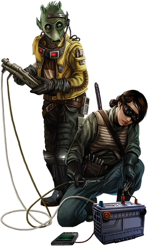 Magali Villeneuve Star Wars - Star Wars Human Mechanic (300x506), Png Download