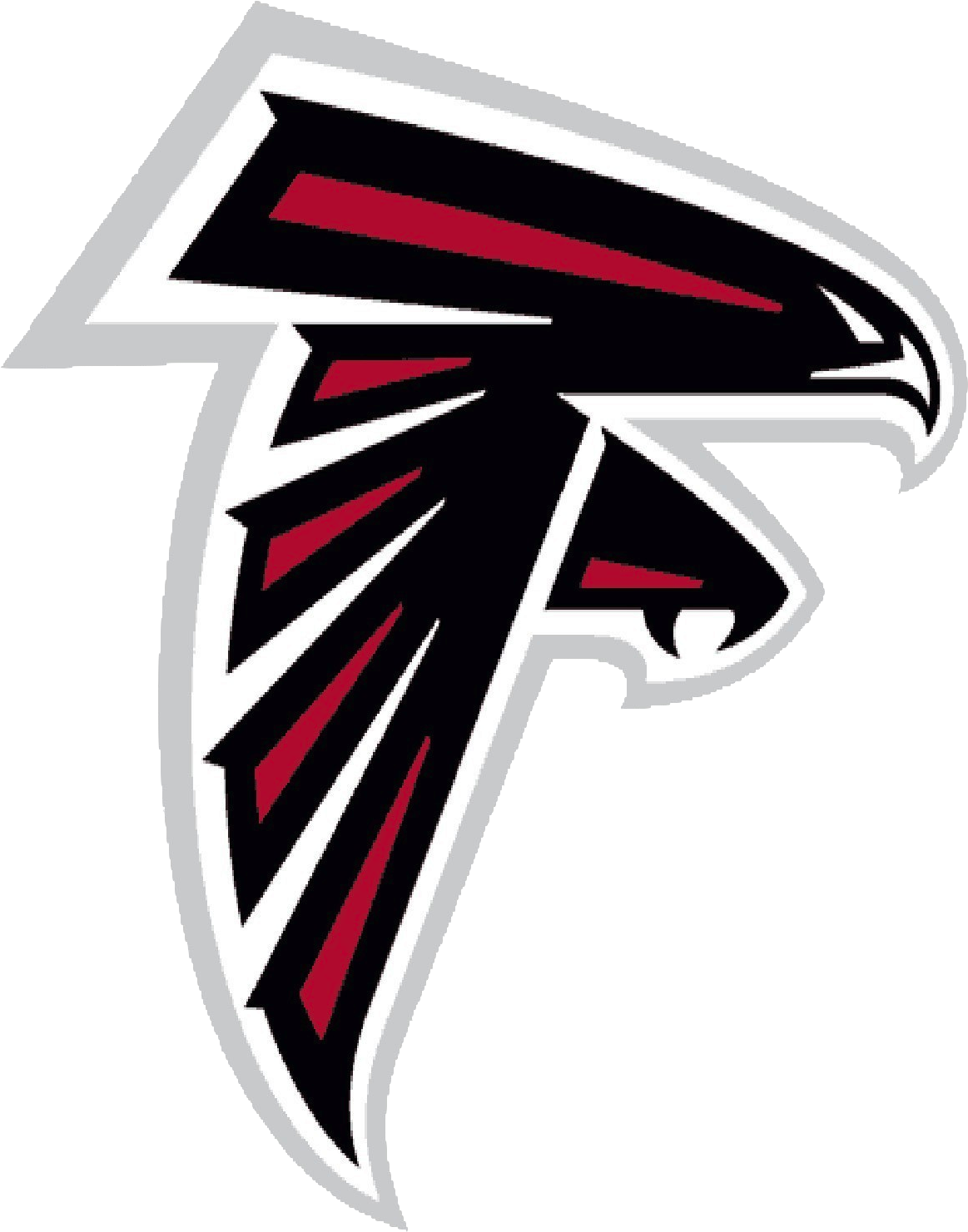 Images Of The Atlanta Falcons Football Logos - Atlanta Falcons Logo Png (1200x1516), Png Download