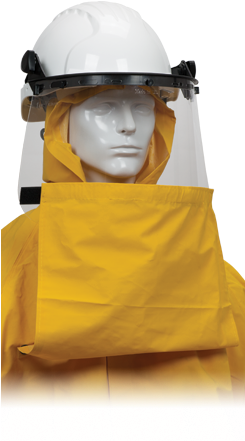 Protective Industrial Products - Pip Hydrofr Pvc Jacket With Hood And Bib Overalls (244x674), Png Download