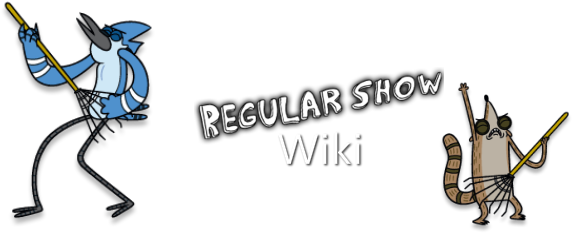 Mordecai Regular Show Guitar (584x265), Png Download