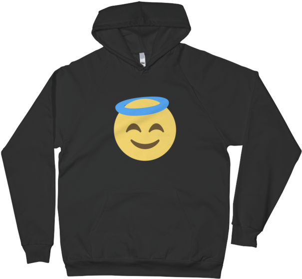 Emojione Angel Emoji Unisex Pullover Hoodie - You Can't Think And Hit (720x720), Png Download
