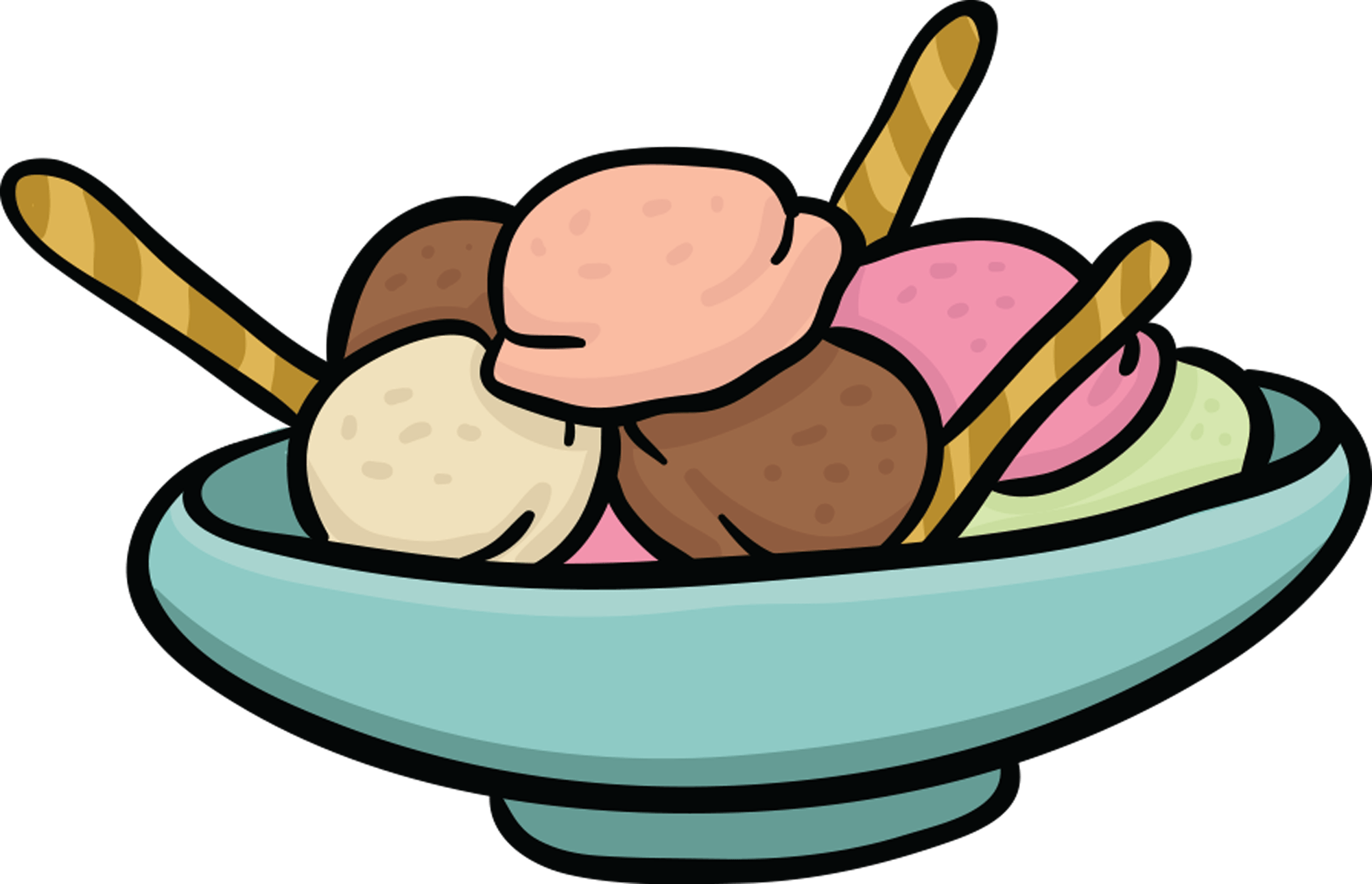 Junk Food Sticker & Emoji Pack For Imessage Messages - Bowl Of Food Cartoon (2000x1289), Png Download