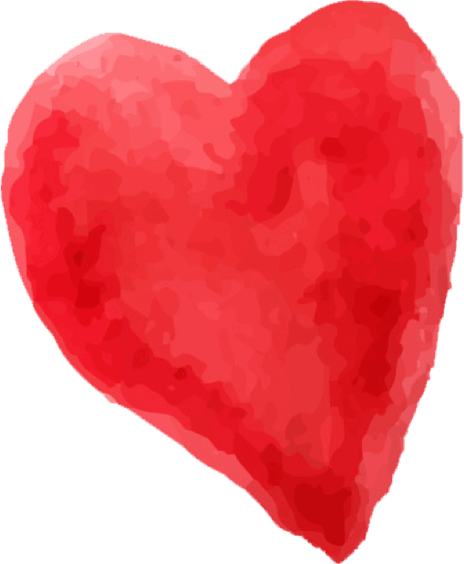 Beautiful Watercolor Heart Stickers Messages Sticker-4 - Heart (509x618), Png Download