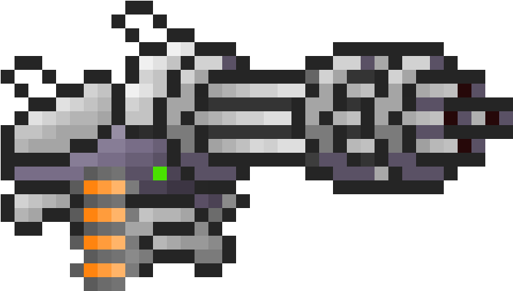 Gatling Gun - Terraria Gun Png (1040x640), Png Download